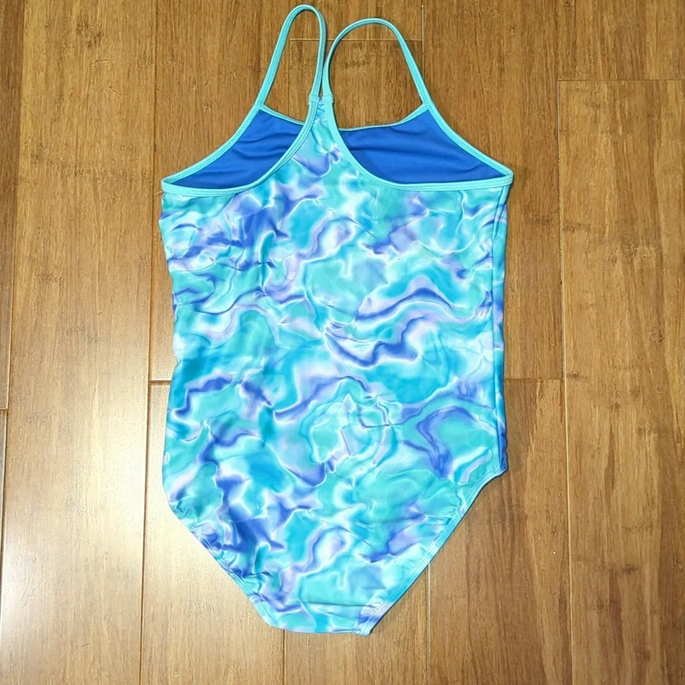 Hurley Girls One Piece Tie-Dye Swim Suit Size 10/12